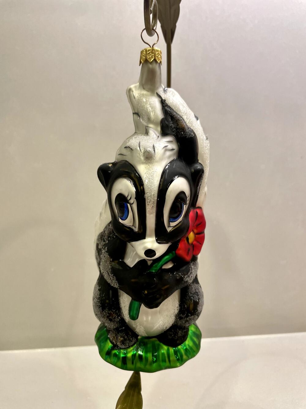 Christopher Radko 1997 Bambi Flower Skunk Limited Edition Ornament